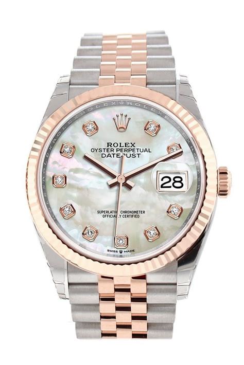 mother of pearl rolex replica|rolex datejust 36 everose gold.